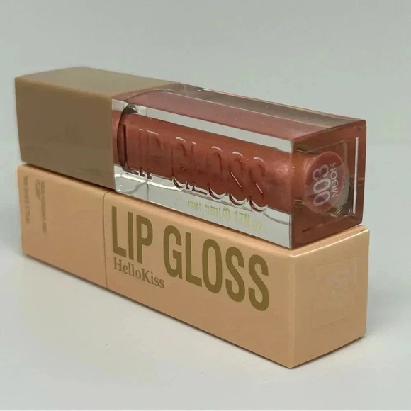 Hello Kiss - Moisturizing and Plumping Ultra Glossy Lip Gloss in Color Moon - Picture 6 of 6